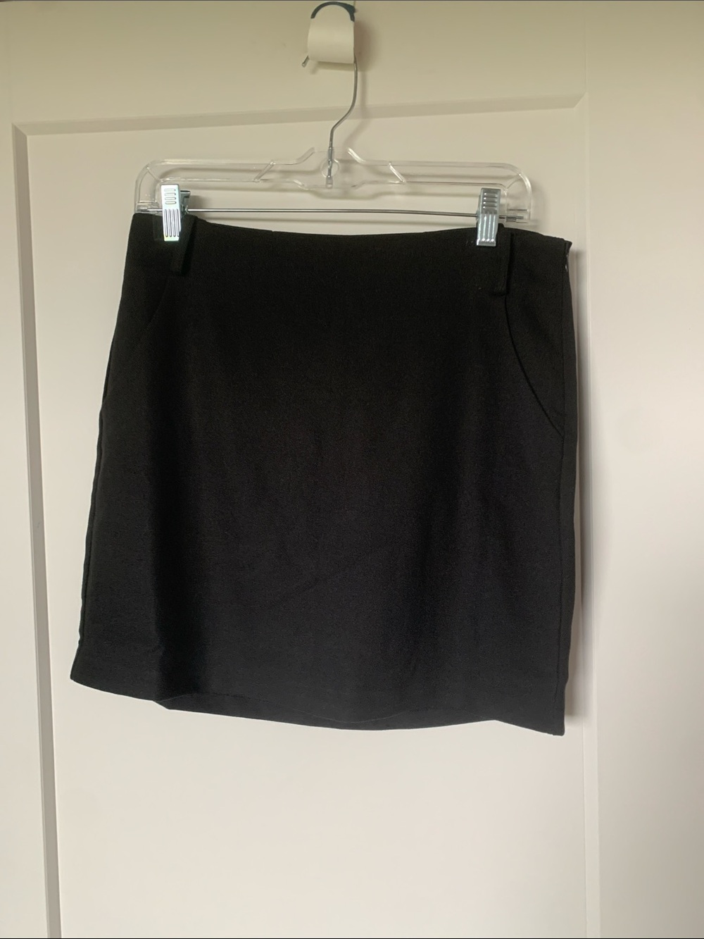 Classic Women's Black Mini Skirt with Clean A-Line Silhouette